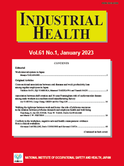 Industrial Health の表紙