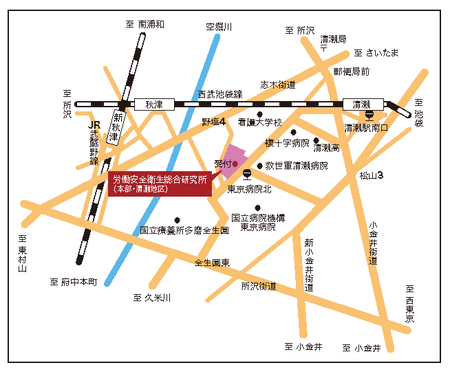 本部　清瀬地区 アクセス地図