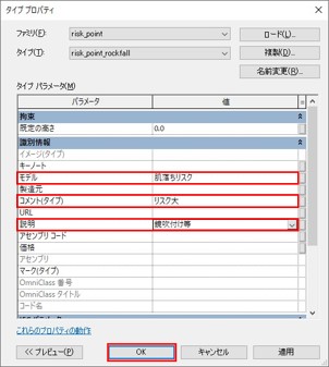 図4　リスクポイントのリスクの種類、リスクの大きさ、対策等の設定