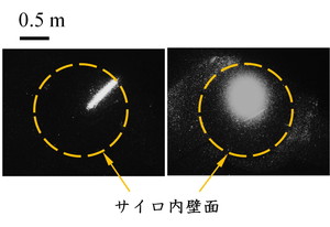 図2　サイロ内で発生した静電気放電