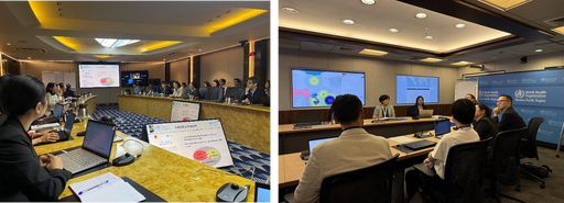 写真３　支援対象国別分科会（ベトナム、左）と気候変動と環境保健分科会（右）の様子ー